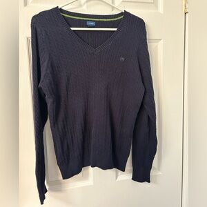 Izod Women's Navy V-Neck Sweater